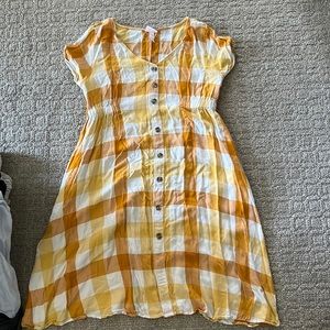 Checked Maternity dress